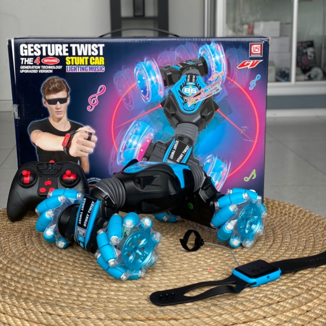 CARRO TODO TERRENO DOBLE CONTROL REMOTO ORIGINAL🚗