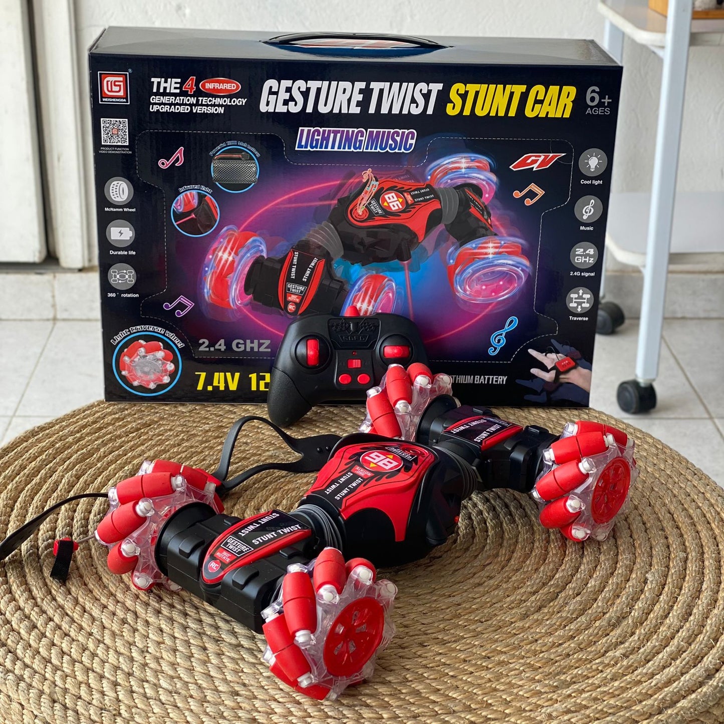 CARRO TODO TERRENO DOBLE CONTROL REMOTO ORIGINAL🚗